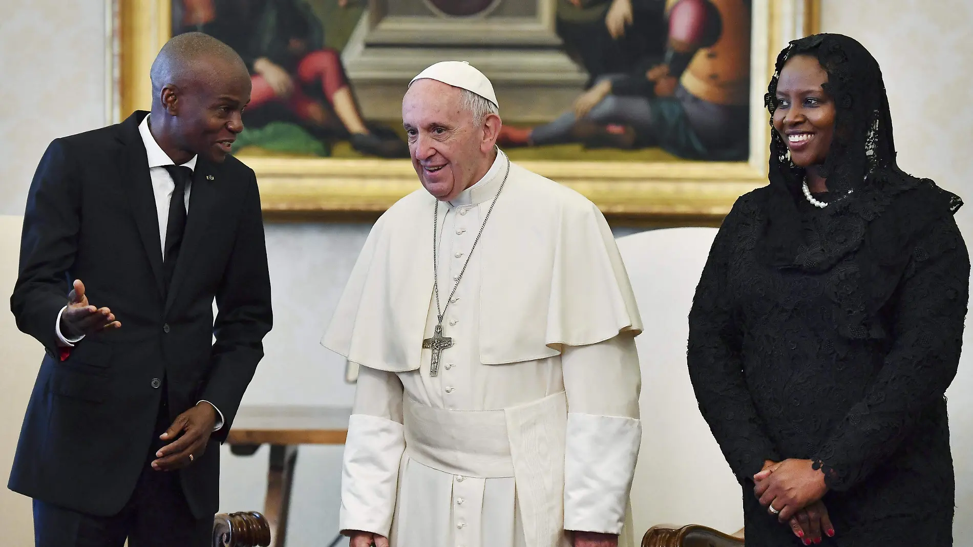 papa francisco-presidente haiti